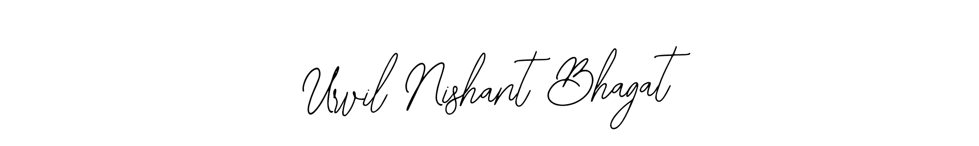 You can use this online signature creator to create a handwritten signature for the name Urvil Nishant Bhagat. This is the best online autograph maker. Urvil Nishant Bhagat signature style 12 images and pictures png