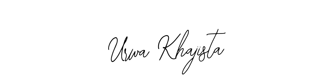 Similarly Bearetta-2O07w is the best handwritten signature design. Signature creator online .You can use it as an online autograph creator for name Urwa Khajista. Urwa Khajista signature style 12 images and pictures png