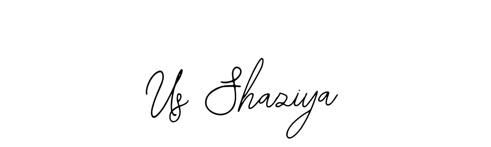 Design your own signature with our free online signature maker. With this signature software, you can create a handwritten (Bearetta-2O07w) signature for name Us Shaziya. Us Shaziya signature style 12 images and pictures png