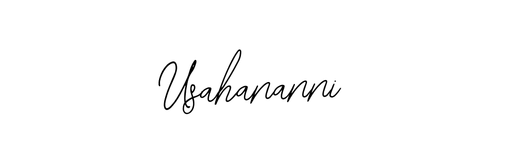 Usahananni stylish signature style. Best Handwritten Sign (Bearetta-2O07w) for my name. Handwritten Signature Collection Ideas for my name Usahananni. Usahananni signature style 12 images and pictures png
