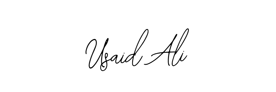 Make a beautiful signature design for name Usaid Ali. Use this online signature maker to create a handwritten signature for free. Usaid Ali signature style 12 images and pictures png