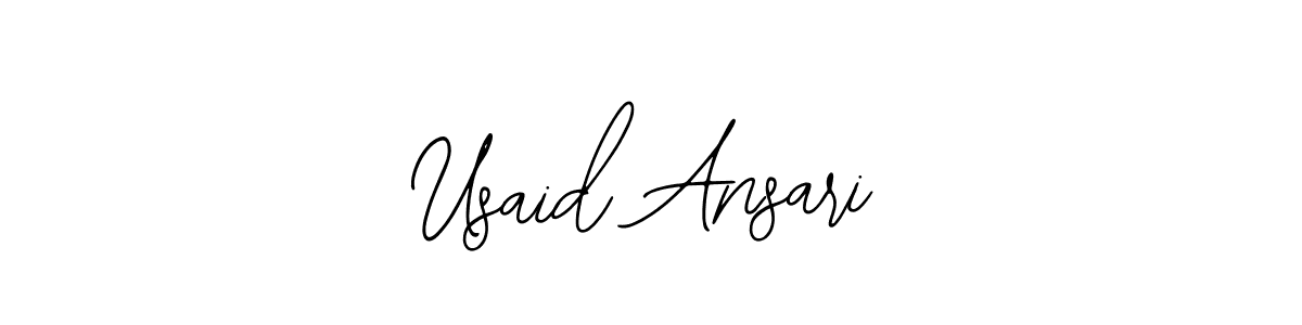 Make a beautiful signature design for name Usaid Ansari. Use this online signature maker to create a handwritten signature for free. Usaid Ansari signature style 12 images and pictures png