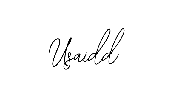 The best way (Bearetta-2O07w) to make a short signature is to pick only two or three words in your name. The name Usaidd include a total of six letters. For converting this name. Usaidd signature style 12 images and pictures png