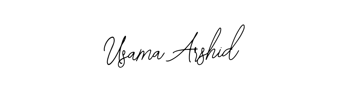 Design your own signature with our free online signature maker. With this signature software, you can create a handwritten (Bearetta-2O07w) signature for name Usama Arshid. Usama Arshid signature style 12 images and pictures png