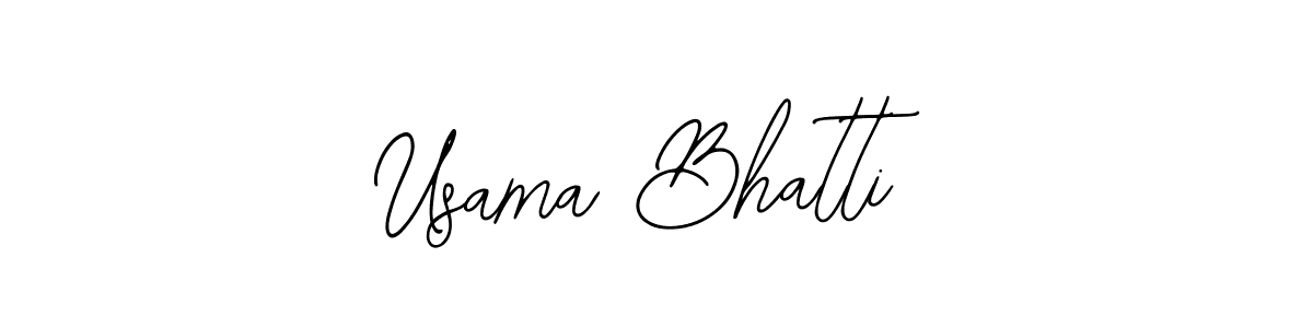 Create a beautiful signature design for name Usama Bhatti. With this signature (Bearetta-2O07w) fonts, you can make a handwritten signature for free. Usama Bhatti signature style 12 images and pictures png