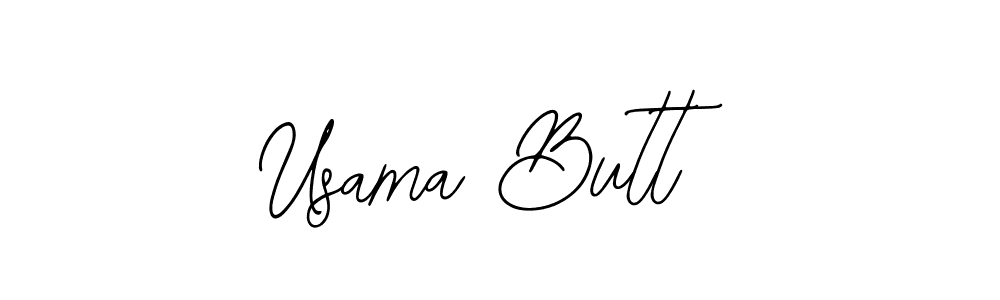 You should practise on your own different ways (Bearetta-2O07w) to write your name (Usama Butt) in signature. don't let someone else do it for you. Usama Butt signature style 12 images and pictures png