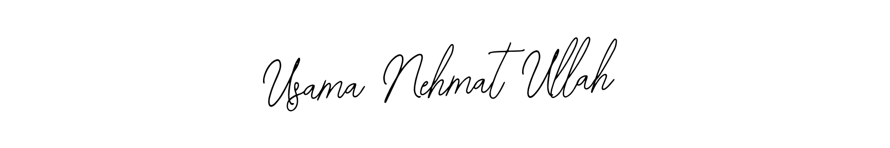 Design your own signature with our free online signature maker. With this signature software, you can create a handwritten (Bearetta-2O07w) signature for name Usama Nehmat Ullah. Usama Nehmat Ullah signature style 12 images and pictures png