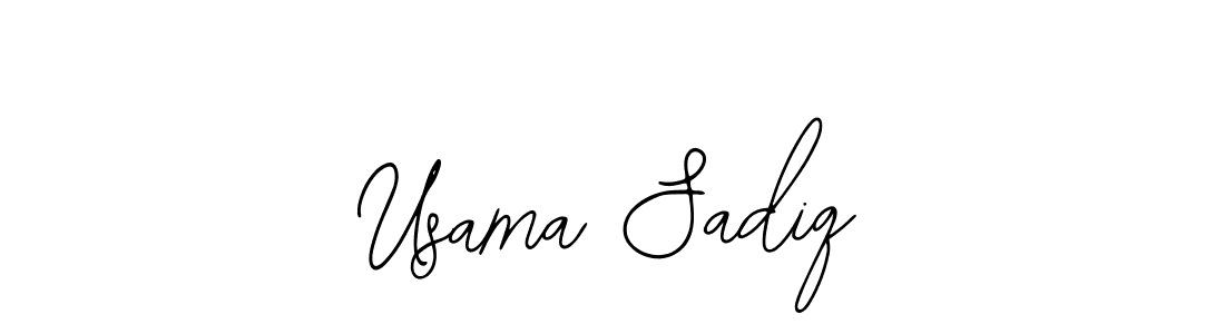 Create a beautiful signature design for name Usama Sadiq. With this signature (Bearetta-2O07w) fonts, you can make a handwritten signature for free. Usama Sadiq signature style 12 images and pictures png