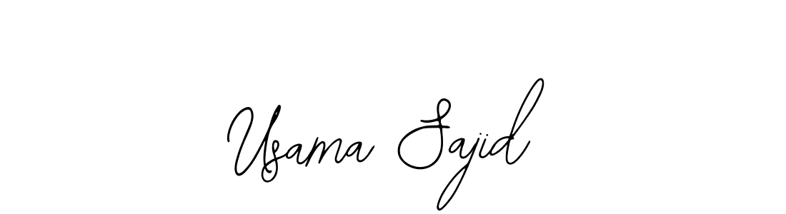 This is the best signature style for the Usama Sajid name. Also you like these signature font (Bearetta-2O07w). Mix name signature. Usama Sajid signature style 12 images and pictures png