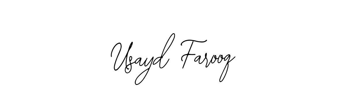 How to Draw Usayd Farooq signature style? Bearetta-2O07w is a latest design signature styles for name Usayd Farooq. Usayd Farooq signature style 12 images and pictures png