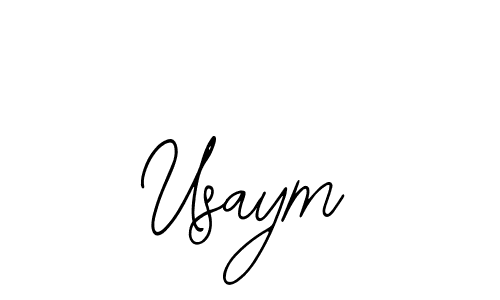 if you are searching for the best signature style for your name Usaym. so please give up your signature search. here we have designed multiple signature styles  using Bearetta-2O07w. Usaym signature style 12 images and pictures png