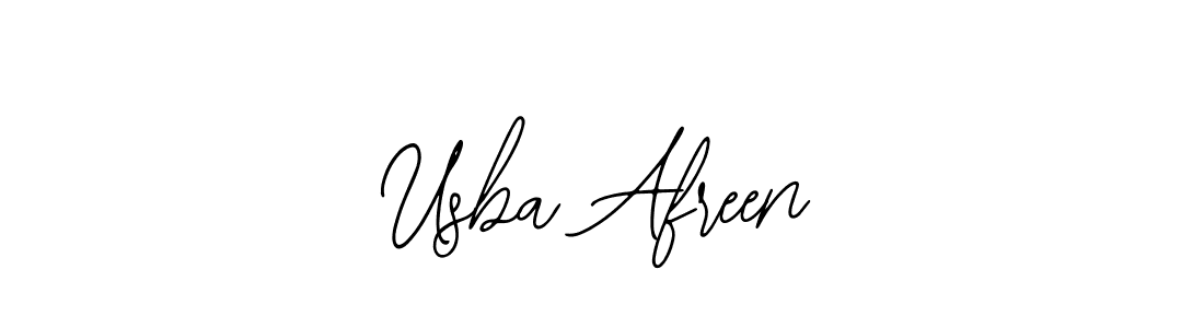 Create a beautiful signature design for name Usba Afreen. With this signature (Bearetta-2O07w) fonts, you can make a handwritten signature for free. Usba Afreen signature style 12 images and pictures png