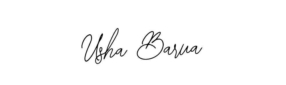 Design your own signature with our free online signature maker. With this signature software, you can create a handwritten (Bearetta-2O07w) signature for name Usha Barua. Usha Barua signature style 12 images and pictures png