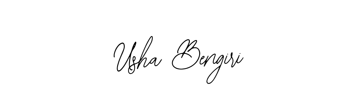 The best way (Bearetta-2O07w) to make a short signature is to pick only two or three words in your name. The name Usha Bengiri include a total of six letters. For converting this name. Usha Bengiri signature style 12 images and pictures png
