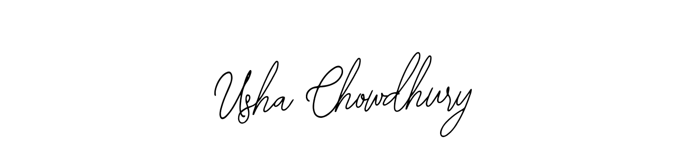 Also You can easily find your signature by using the search form. We will create Usha Chowdhury name handwritten signature images for you free of cost using Bearetta-2O07w sign style. Usha Chowdhury signature style 12 images and pictures png