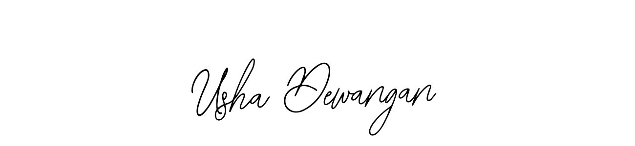 Create a beautiful signature design for name Usha Dewangan. With this signature (Bearetta-2O07w) fonts, you can make a handwritten signature for free. Usha Dewangan signature style 12 images and pictures png