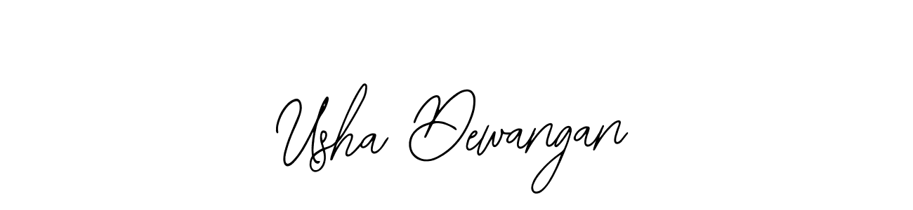 Use a signature maker to create a handwritten signature online. With this signature software, you can design (Bearetta-2O07w) your own signature for name Usha Dewangan. Usha Dewangan signature style 12 images and pictures png