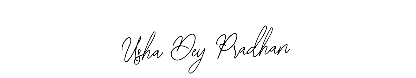 It looks lik you need a new signature style for name Usha Dey Pradhan. Design unique handwritten (Bearetta-2O07w) signature with our free signature maker in just a few clicks. Usha Dey Pradhan signature style 12 images and pictures png