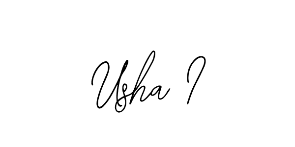Bearetta-2O07w is a professional signature style that is perfect for those who want to add a touch of class to their signature. It is also a great choice for those who want to make their signature more unique. Get Usha I name to fancy signature for free. Usha I signature style 12 images and pictures png