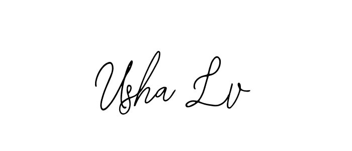 Also You can easily find your signature by using the search form. We will create Usha Lv name handwritten signature images for you free of cost using Bearetta-2O07w sign style. Usha Lv signature style 12 images and pictures png