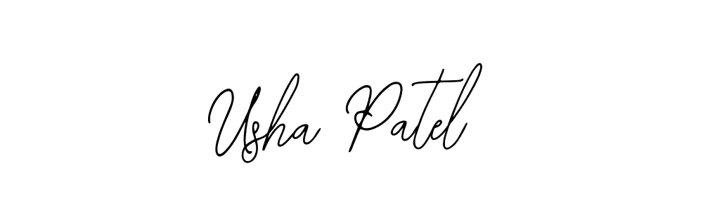 Design your own signature with our free online signature maker. With this signature software, you can create a handwritten (Bearetta-2O07w) signature for name Usha Patel. Usha Patel signature style 12 images and pictures png