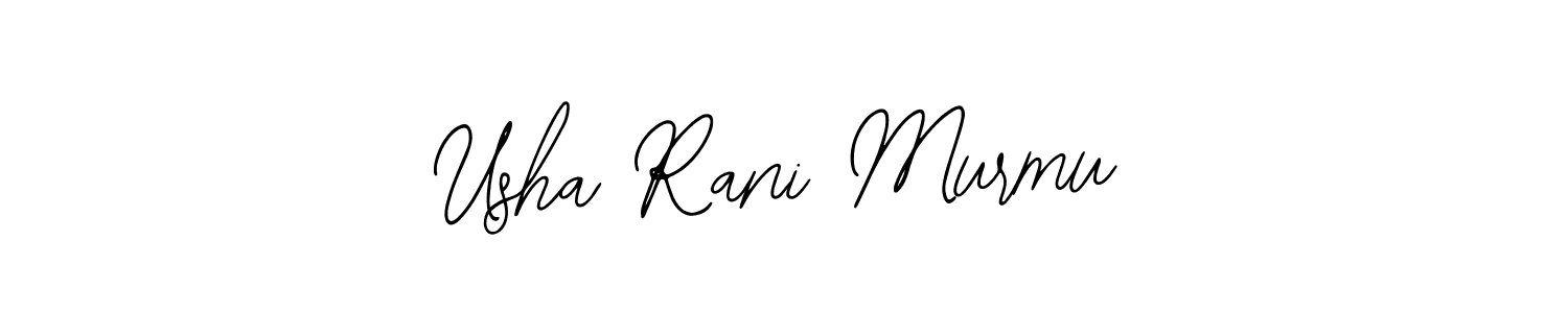 How to make Usha Rani Murmu name signature. Use Bearetta-2O07w style for creating short signs online. This is the latest handwritten sign. Usha Rani Murmu signature style 12 images and pictures png