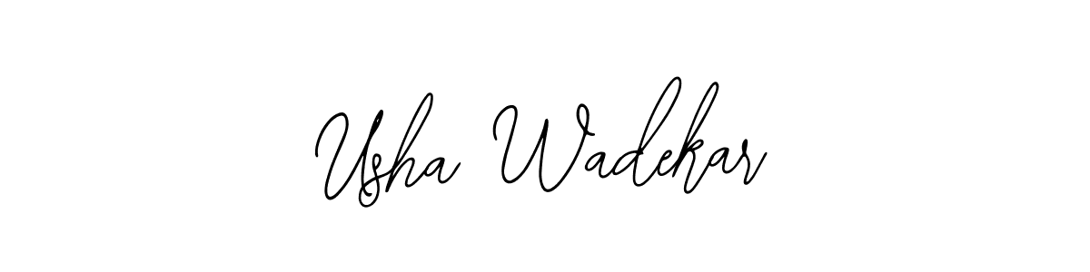 Also You can easily find your signature by using the search form. We will create Usha Wadekar name handwritten signature images for you free of cost using Bearetta-2O07w sign style. Usha Wadekar signature style 12 images and pictures png