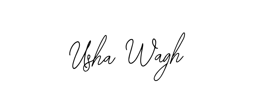 Usha Wagh stylish signature style. Best Handwritten Sign (Bearetta-2O07w) for my name. Handwritten Signature Collection Ideas for my name Usha Wagh. Usha Wagh signature style 12 images and pictures png