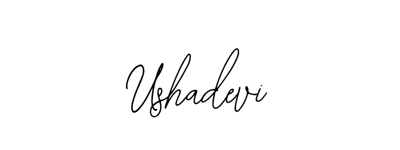 Design your own signature with our free online signature maker. With this signature software, you can create a handwritten (Bearetta-2O07w) signature for name Ushadevi. Ushadevi signature style 12 images and pictures png