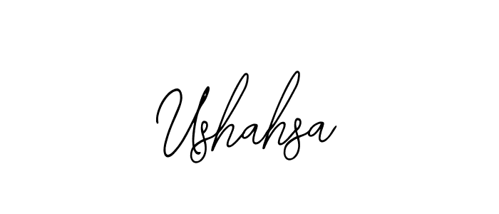 How to make Ushahsa signature? Bearetta-2O07w is a professional autograph style. Create handwritten signature for Ushahsa name. Ushahsa signature style 12 images and pictures png