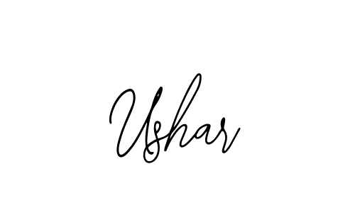 How to make Ushar name signature. Use Bearetta-2O07w style for creating short signs online. This is the latest handwritten sign. Ushar signature style 12 images and pictures png