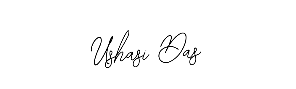 The best way (Bearetta-2O07w) to make a short signature is to pick only two or three words in your name. The name Ushasi Das include a total of six letters. For converting this name. Ushasi Das signature style 12 images and pictures png