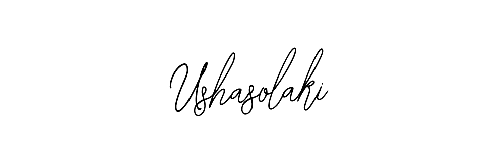 Also we have Ushasolaki name is the best signature style. Create professional handwritten signature collection using Bearetta-2O07w autograph style. Ushasolaki signature style 12 images and pictures png