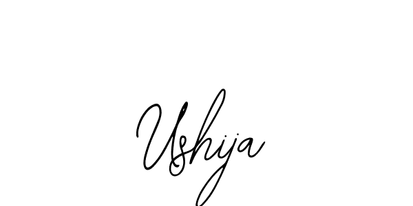 Make a beautiful signature design for name Ushija. With this signature (Bearetta-2O07w) style, you can create a handwritten signature for free. Ushija signature style 12 images and pictures png