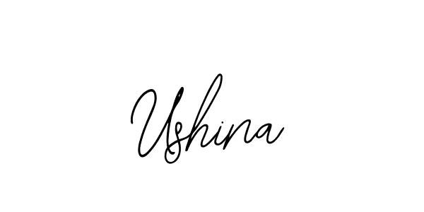 Ushina stylish signature style. Best Handwritten Sign (Bearetta-2O07w) for my name. Handwritten Signature Collection Ideas for my name Ushina. Ushina signature style 12 images and pictures png