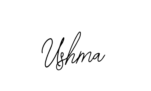 Ushma stylish signature style. Best Handwritten Sign (Bearetta-2O07w) for my name. Handwritten Signature Collection Ideas for my name Ushma. Ushma signature style 12 images and pictures png