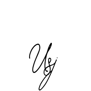 Create a beautiful signature design for name Usj. With this signature (Bearetta-2O07w) fonts, you can make a handwritten signature for free. Usj signature style 12 images and pictures png