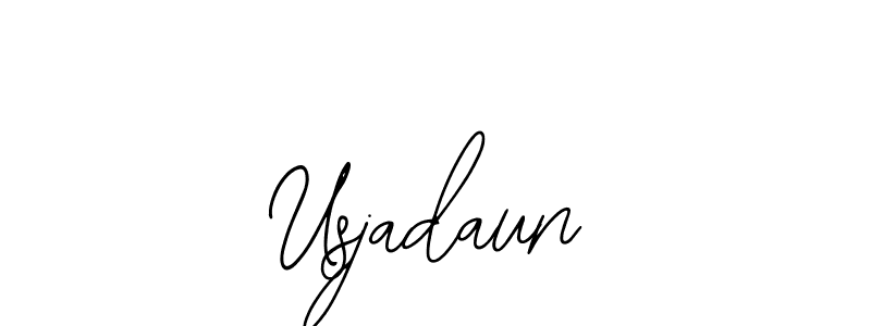 Use a signature maker to create a handwritten signature online. With this signature software, you can design (Bearetta-2O07w) your own signature for name Usjadaun. Usjadaun signature style 12 images and pictures png