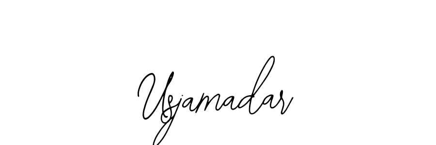 Design your own signature with our free online signature maker. With this signature software, you can create a handwritten (Bearetta-2O07w) signature for name Usjamadar. Usjamadar signature style 12 images and pictures png