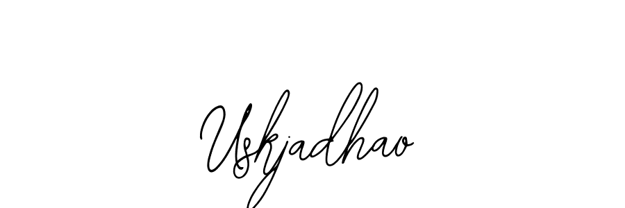 Similarly Bearetta-2O07w is the best handwritten signature design. Signature creator online .You can use it as an online autograph creator for name Uskjadhao. Uskjadhao signature style 12 images and pictures png