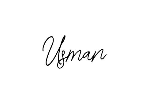 How to make Usman name signature. Use Bearetta-2O07w style for creating short signs online. This is the latest handwritten sign. Usman signature style 12 images and pictures png