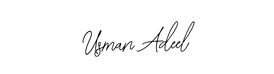 You can use this online signature creator to create a handwritten signature for the name Usman Adeel. This is the best online autograph maker. Usman Adeel signature style 12 images and pictures png