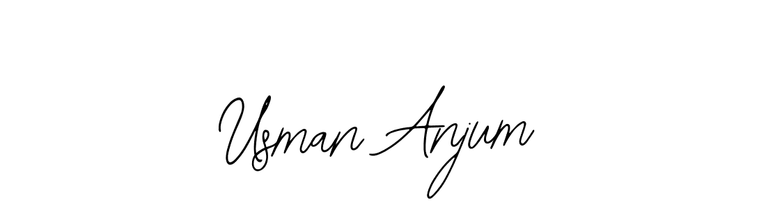 The best way (Bearetta-2O07w) to make a short signature is to pick only two or three words in your name. The name Usman Anjum include a total of six letters. For converting this name. Usman Anjum signature style 12 images and pictures png