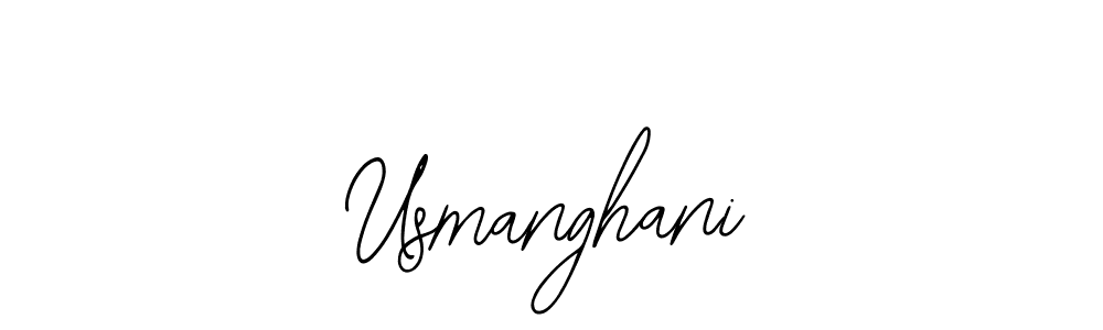 Design your own signature with our free online signature maker. With this signature software, you can create a handwritten (Bearetta-2O07w) signature for name Usmanghani. Usmanghani signature style 12 images and pictures png