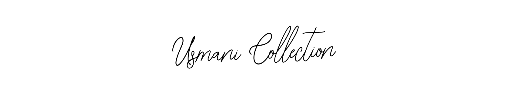 Use a signature maker to create a handwritten signature online. With this signature software, you can design (Bearetta-2O07w) your own signature for name Usmani Collection. Usmani Collection signature style 12 images and pictures png