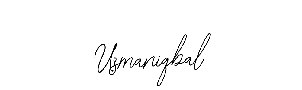 How to make Usmaniqbal name signature. Use Bearetta-2O07w style for creating short signs online. This is the latest handwritten sign. Usmaniqbal signature style 12 images and pictures png