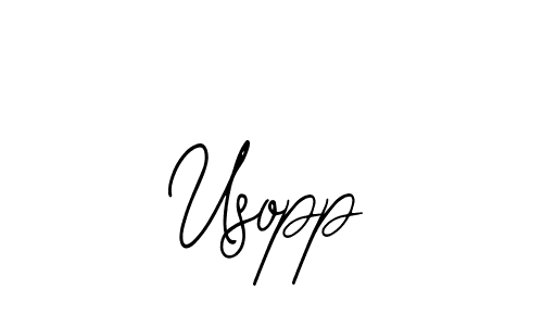 You should practise on your own different ways (Bearetta-2O07w) to write your name (Usopp) in signature. don't let someone else do it for you. Usopp signature style 12 images and pictures png