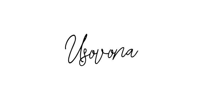 Make a beautiful signature design for name Usovona. With this signature (Bearetta-2O07w) style, you can create a handwritten signature for free. Usovona signature style 12 images and pictures png