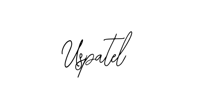 You should practise on your own different ways (Bearetta-2O07w) to write your name (Uspatel) in signature. don't let someone else do it for you. Uspatel signature style 12 images and pictures png