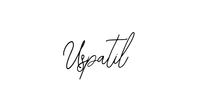 Make a beautiful signature design for name Uspatil. With this signature (Bearetta-2O07w) style, you can create a handwritten signature for free. Uspatil signature style 12 images and pictures png